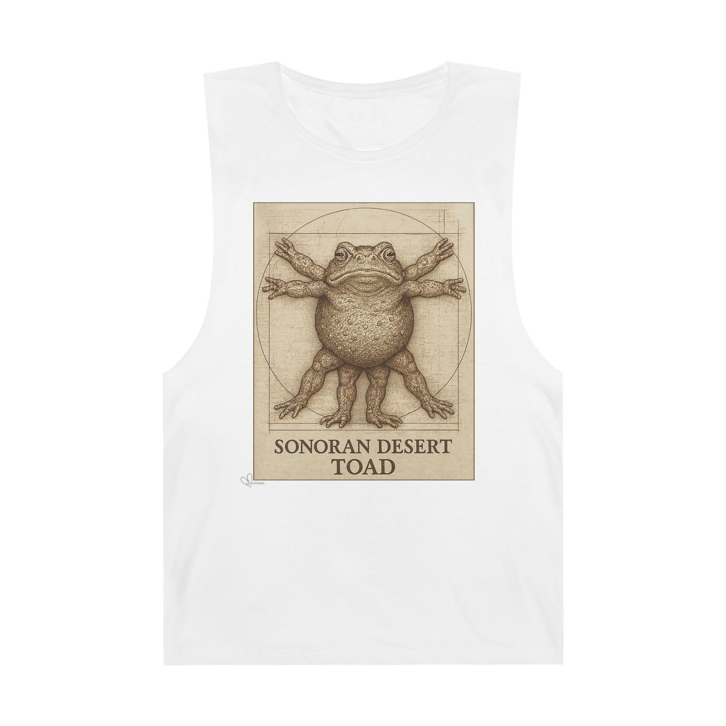 The Vitruvian Toad- 100% Cotton Unisex Relaxed Tank