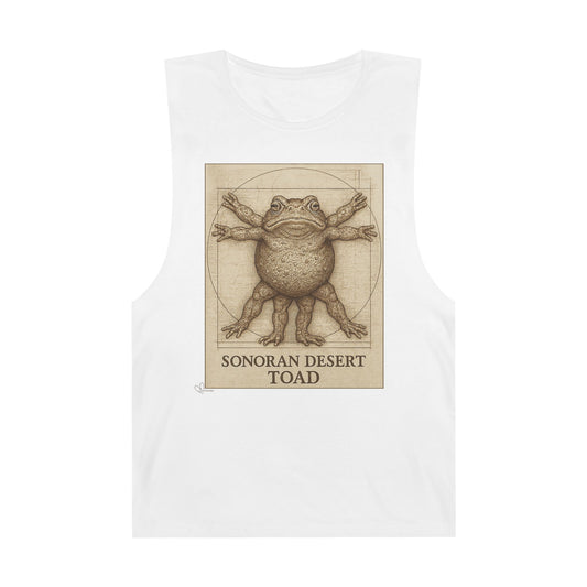 The Vitruvian Toad- 100% Cotton Unisex Relaxed Tank
