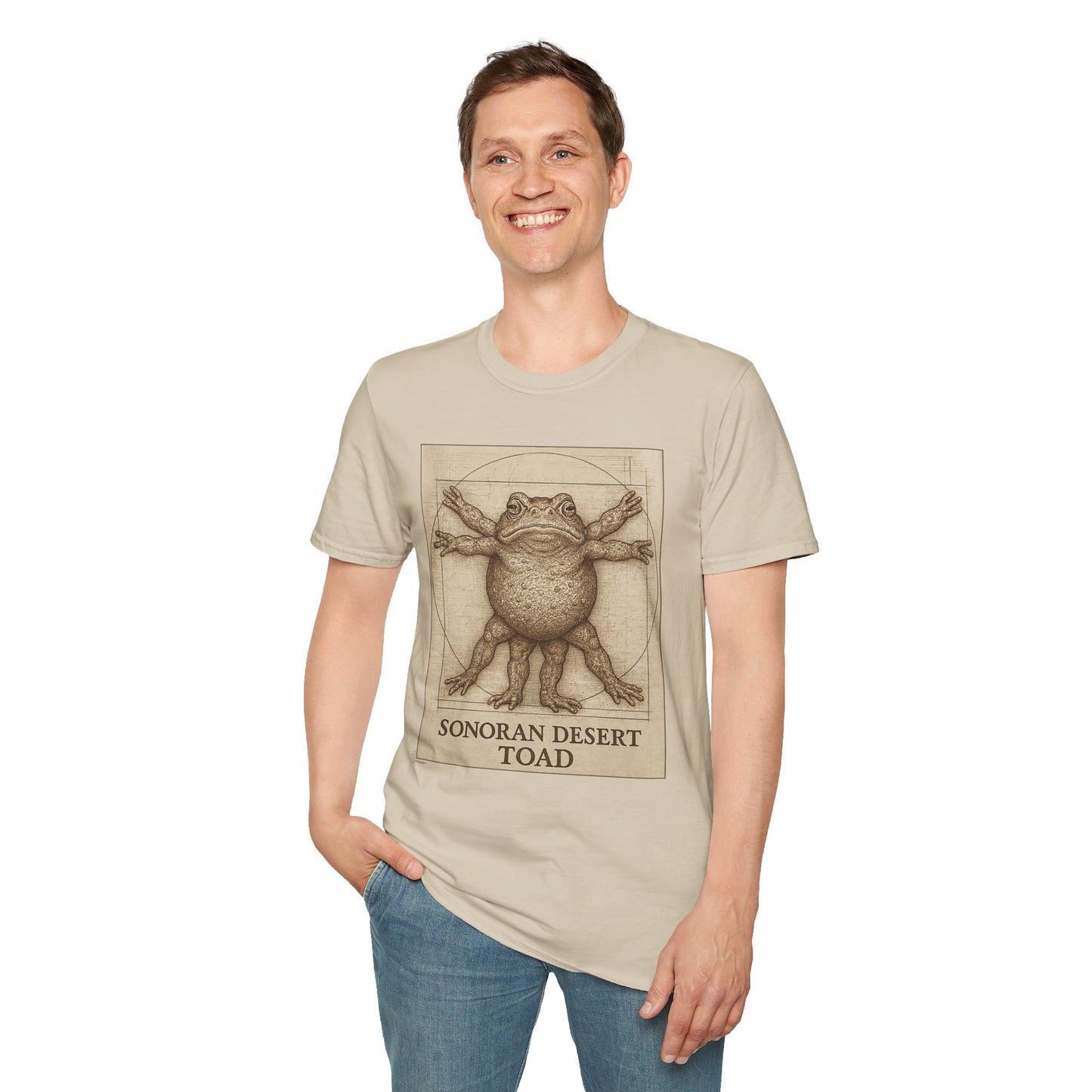 The Vitruvian Toad- 100% Cotton Unisex T-Shirt