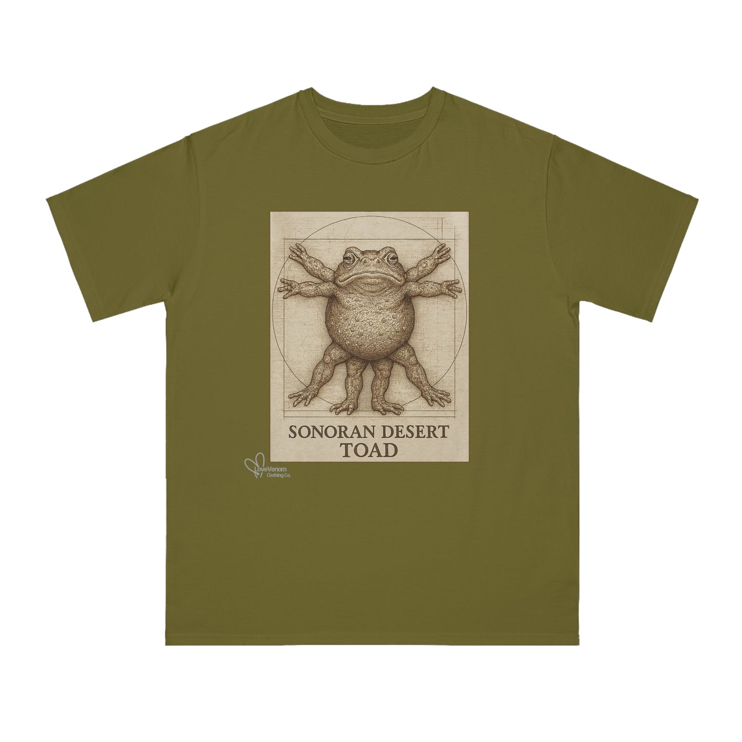 The Vitruvian Toad- Organic Cotton Unisex T-Shirt