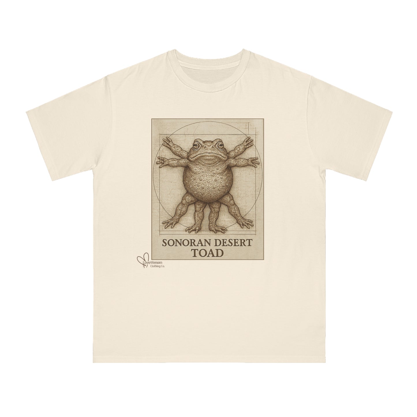 The Vitruvian Toad- Organic Cotton Unisex T-Shirt