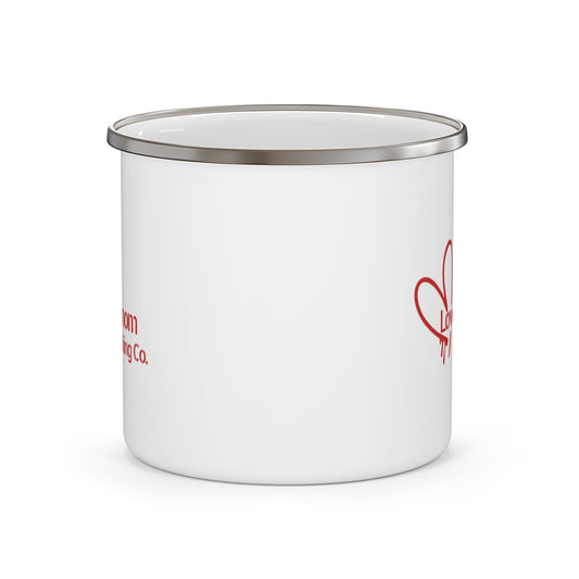 Retro Love Venom Camping Mug, Enamel Camp Mug, Gift for Campers, Outdoor Mug, Adventure Gear, Unique Camping Gifts