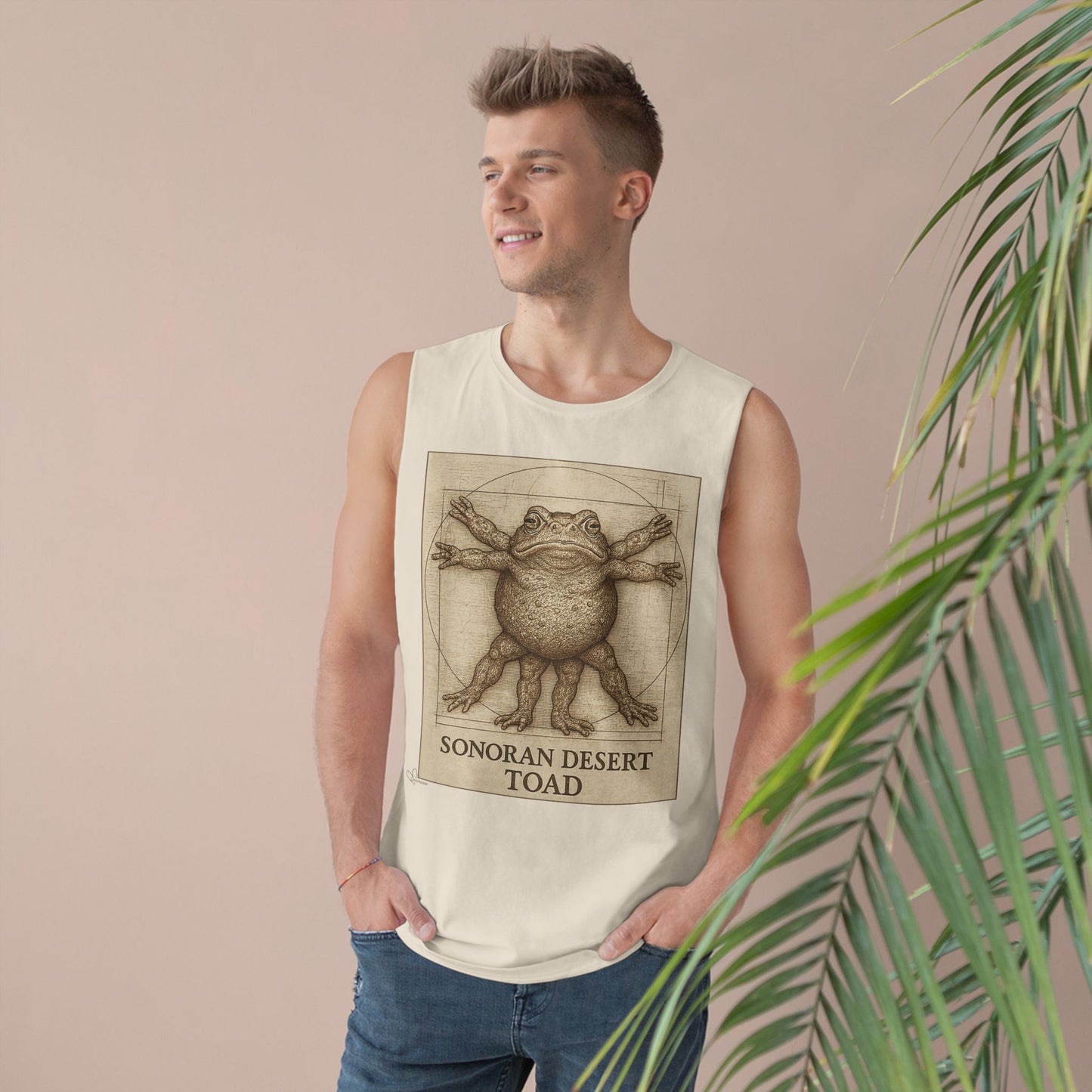 The Vitruvian Toad- 100% Cotton Unisex Relaxed Tank