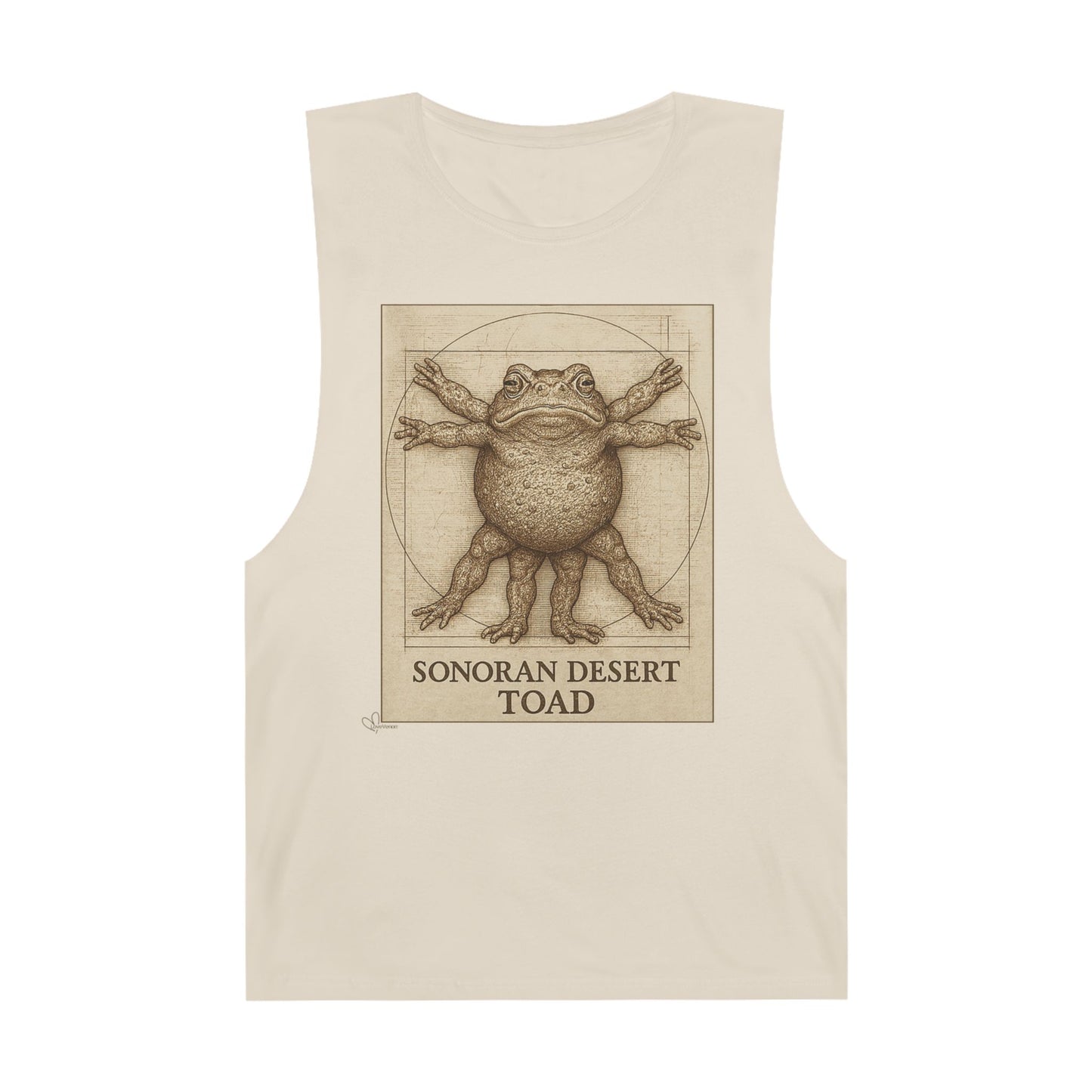 The Vitruvian Toad- 100% Cotton Unisex Relaxed Tank