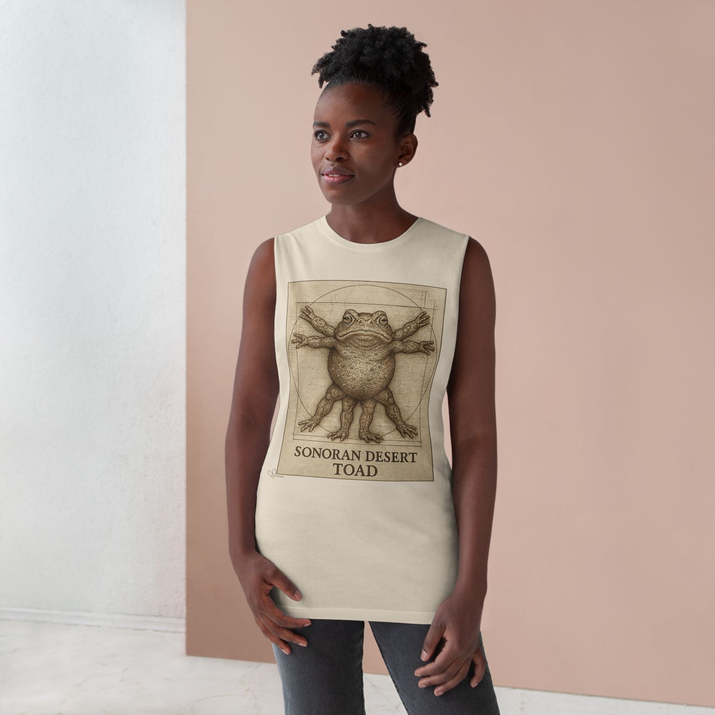 The Vitruvian Toad- 100% Cotton Unisex Relaxed Tank
