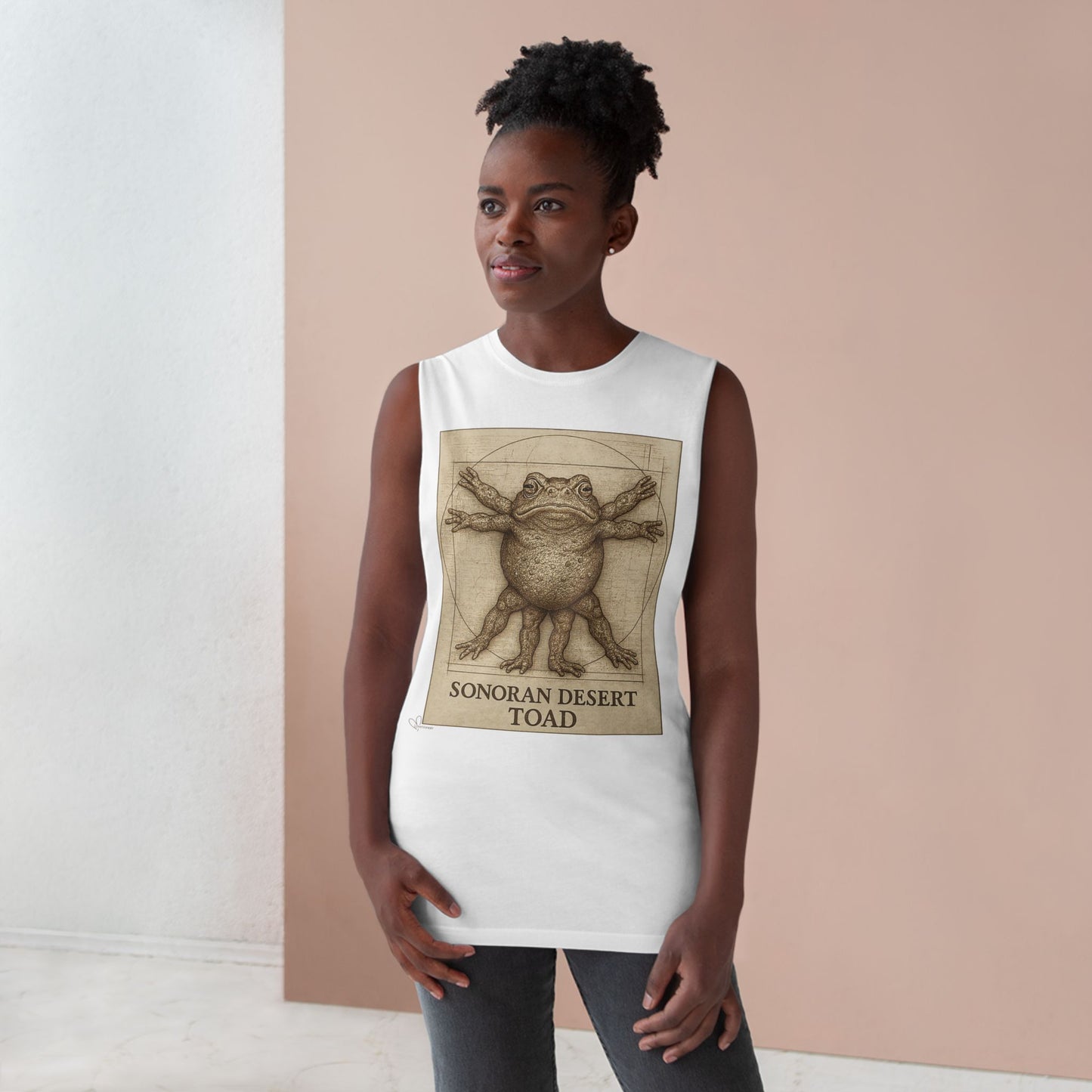 The Vitruvian Toad- 100% Cotton Unisex Relaxed Tank