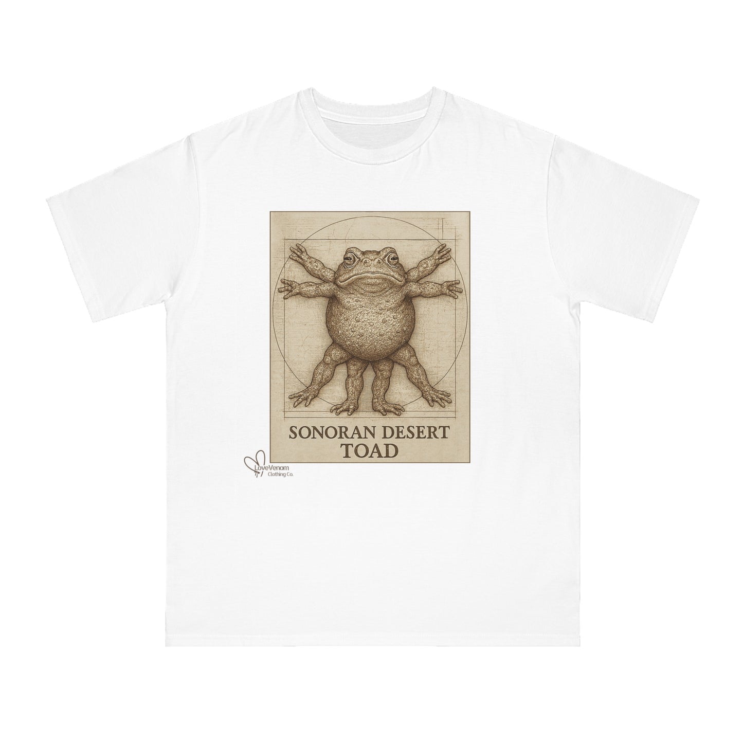 The Vitruvian Toad- Organic Cotton Unisex T-Shirt