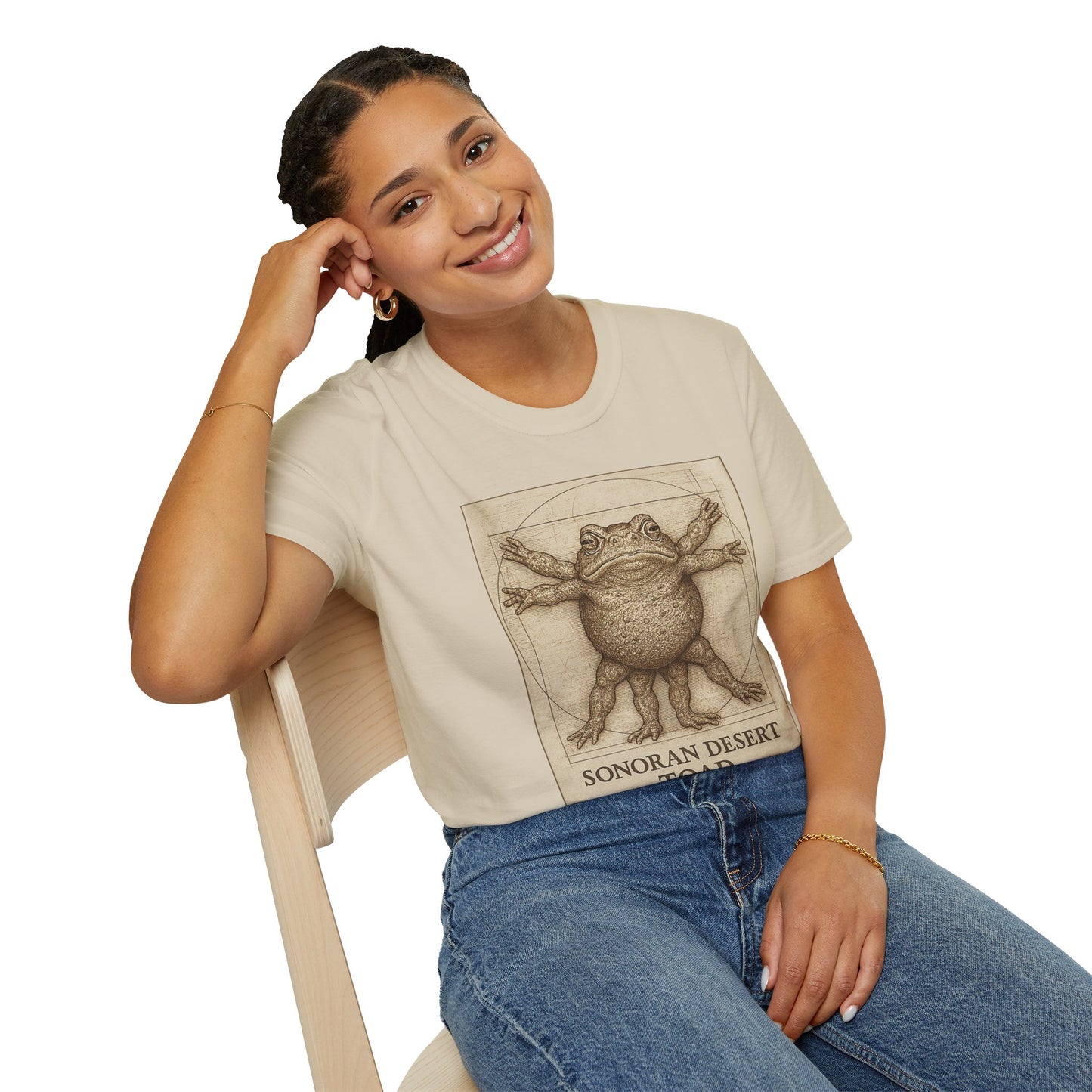 The Vitruvian Toad- 100% Cotton Unisex T-Shirt