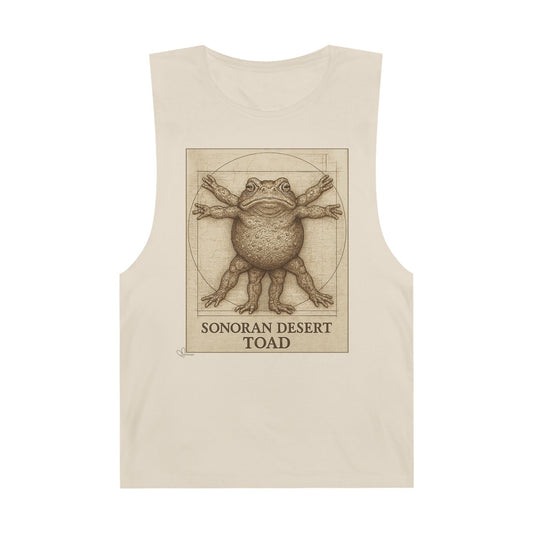 The Vitruvian Toad- 100% Cotton Unisex Relaxed Tank